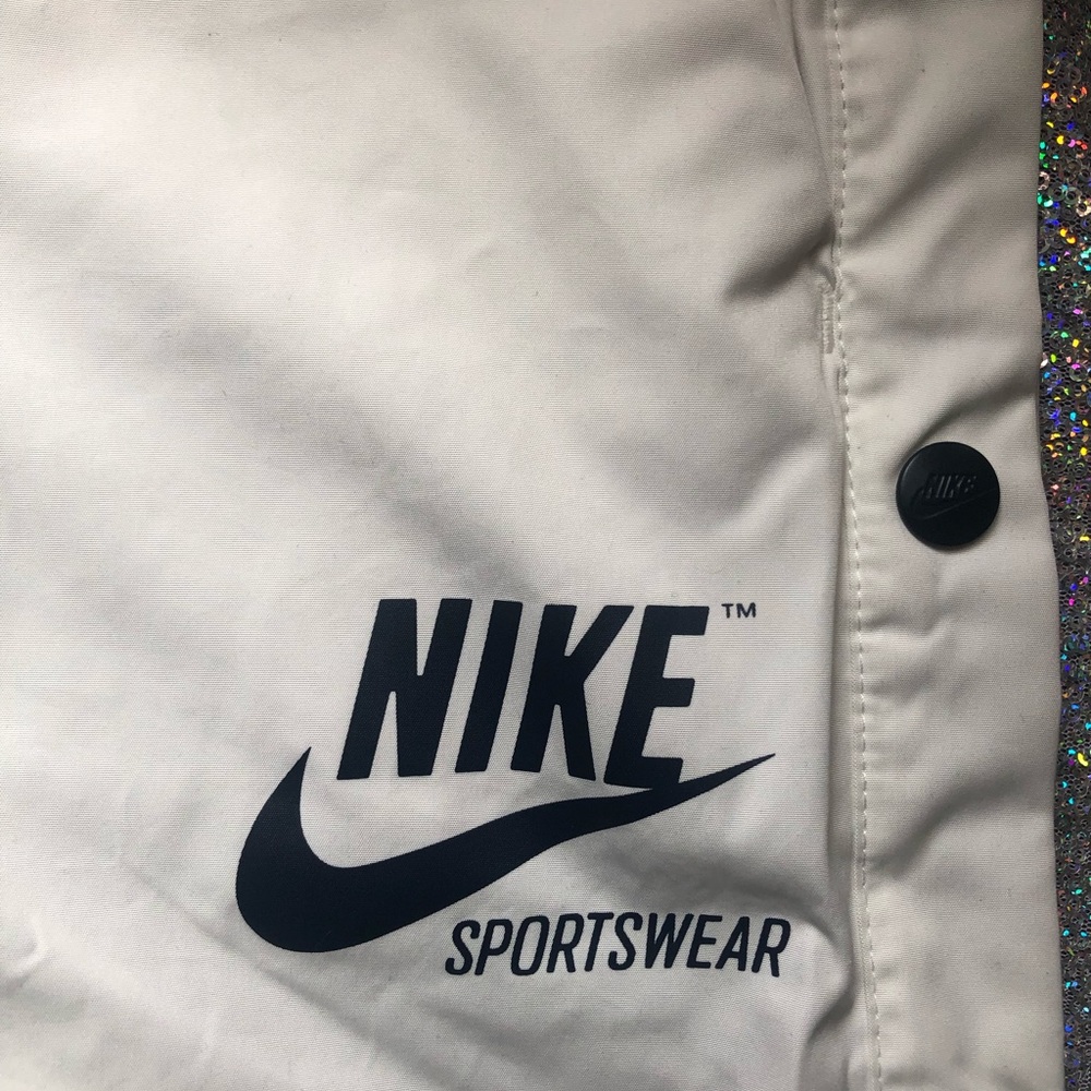 White Nike Sportswear Tear Away Pant